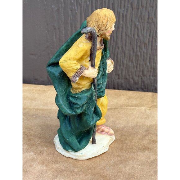 1996 Holiday Workshop Hand-Painted Resin Nativity Scene Replacement Shepherd 5" - Picture 4 of 5